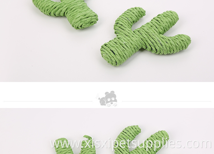 wholesale new design cactus cat toy rope scratcher toy